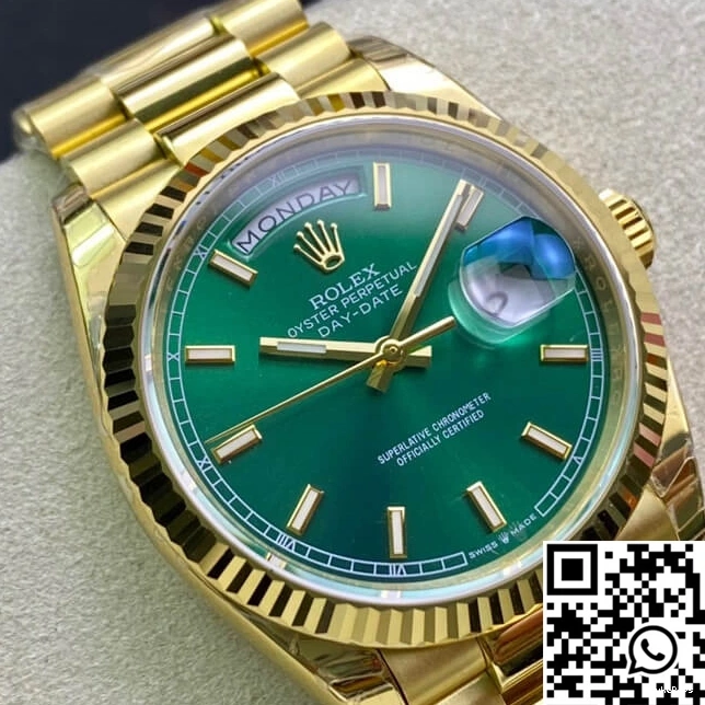 Date Green Factory Rolex Day 118238 EW Dial 1106